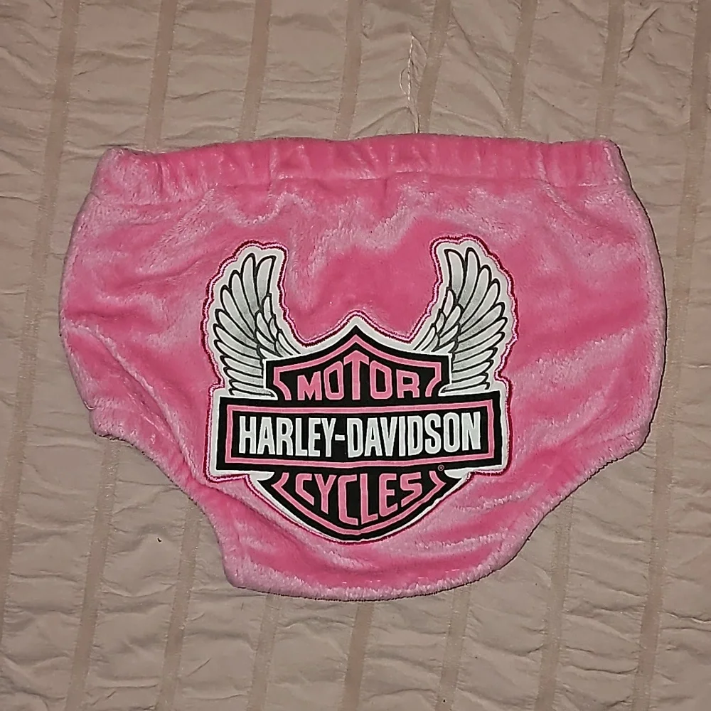 3/$30 Authentic Harley Davidson Motorcycle Baby Bummie Photoshoot Diaper Cover